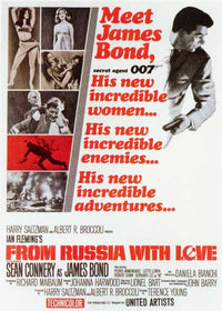From Russia with Love Movie Poster Print showcasing classic film artwork.