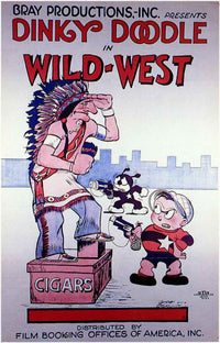 Wild West Movie Poster Print featuring classic western imagery.