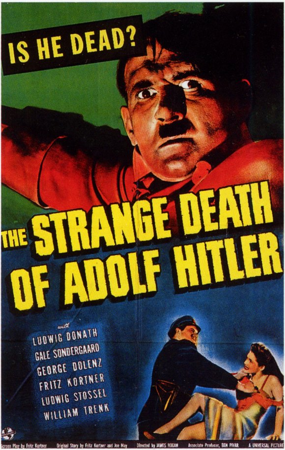 The Strange Death of Adolph Hitler Movie Poster Print showcasing dramatic historical imagery.