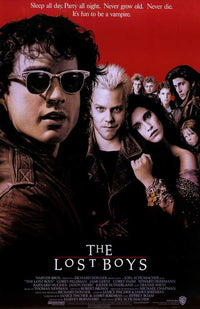 'The Lost Boys' Movie Poster Print showcasing classic horror film art.