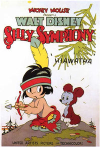 Little Hiawatha Movie Poster Print featuring vibrant animation art.