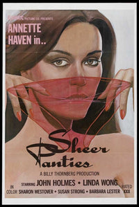 Sheer Panties Movie Poster Print showcasing playful allure and vibrant design.