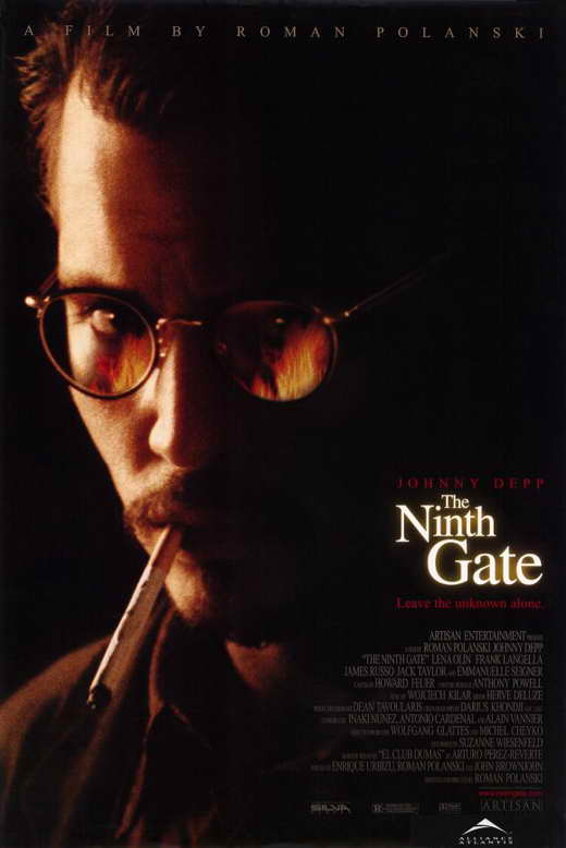 The Ninth Gate Movie Poster Print featuring dark and mysterious imagery.