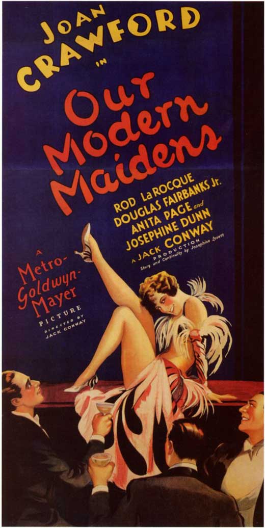 Our Modern Maidens Movie Poster Print showcasing classic cinema charm.
