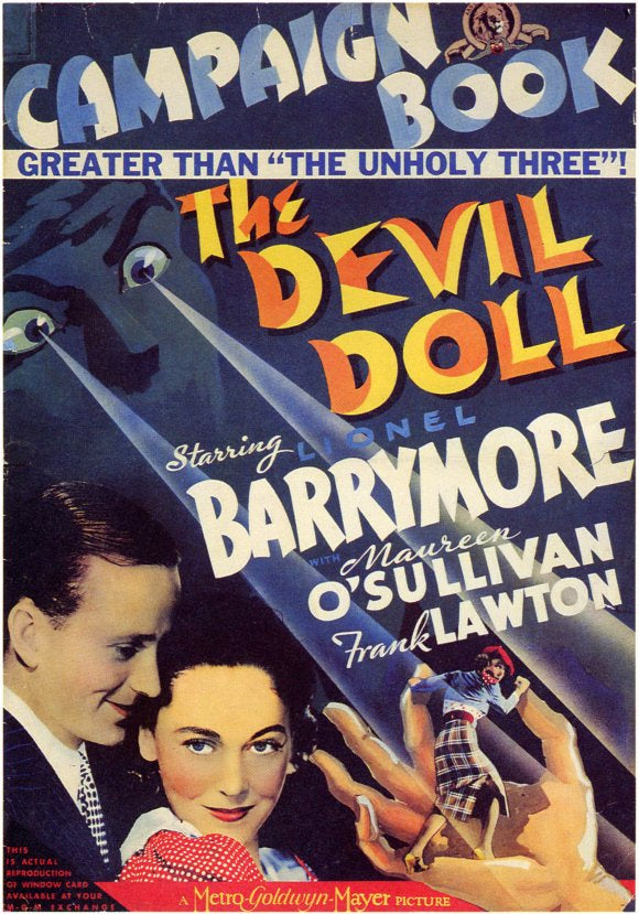 The Devil Doll Movie Poster Print showcasing classic horror film imagery.