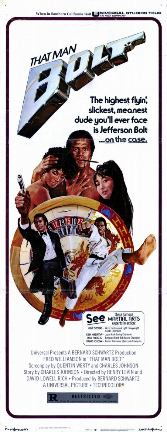 That Man Bolt Movie Poster Print featuring vibrant artwork.