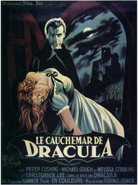 Horror of Dracula Movie Poster Print showcasing classic horror film art.
