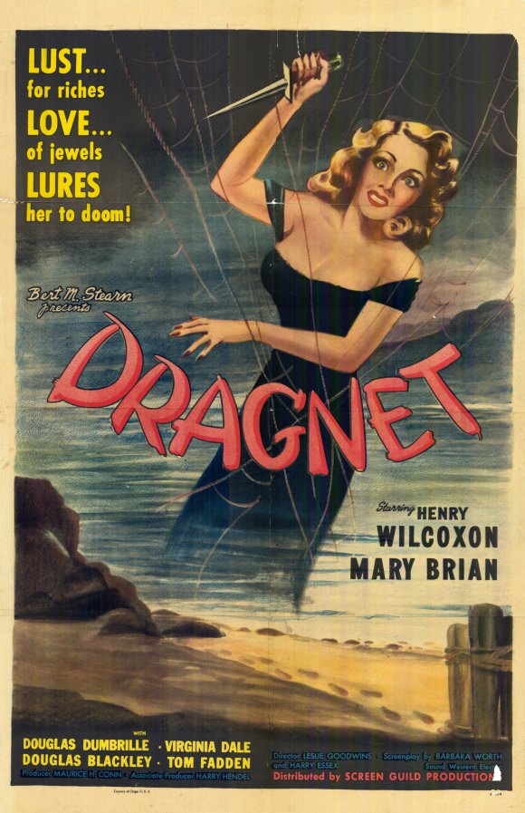 Dragnet Movie Poster Print showcasing classic crime drama.