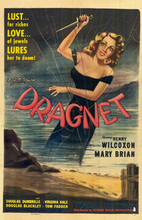 Dragnet Movie Poster Print showcasing classic crime drama.