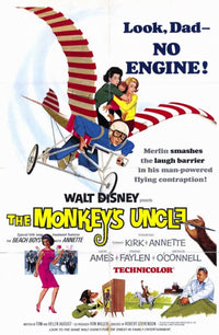 Monkey's Uncle Movie Poster Print showcasing vibrant colors and whimsical design.