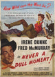 Never a Dull Moment Movie Poster Print showcasing vibrant colors.