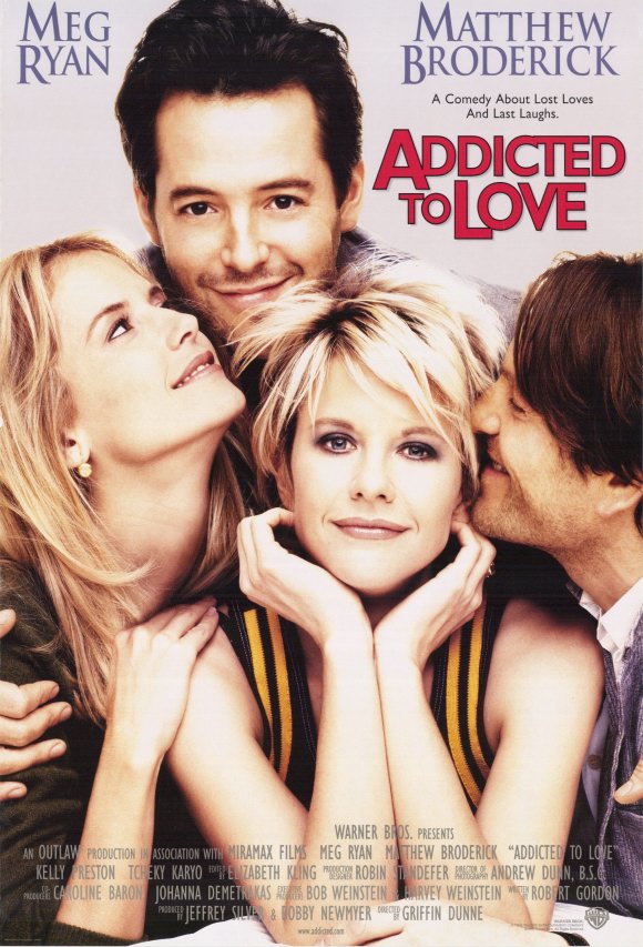 Addicted to Love Movie Poster Print featuring romantic imagery.