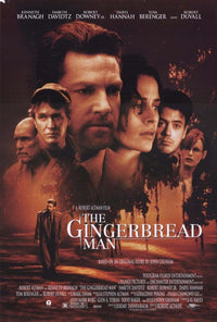 The Gingerbread Man Movie Poster Print featuring vibrant colors and whimsical imagery.
