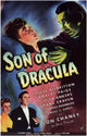 Son of Dracula Movie Poster Print with classic horror imagery.