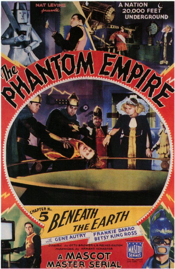 The Phantom Empire Movie Poster Print showcasing vintage sci-fi art.