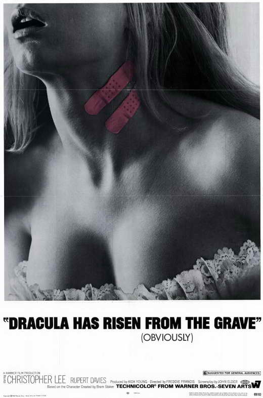 Dracula Has Risen from the Grave Movie Poster Print showcasing classic horror film imagery.