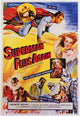 Superman Flies Again Movie Poster Print showcasing Superman soaring through the sky.