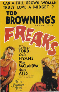 Freaks Movie Poster Print showcasing vintage cinematic artwork.
