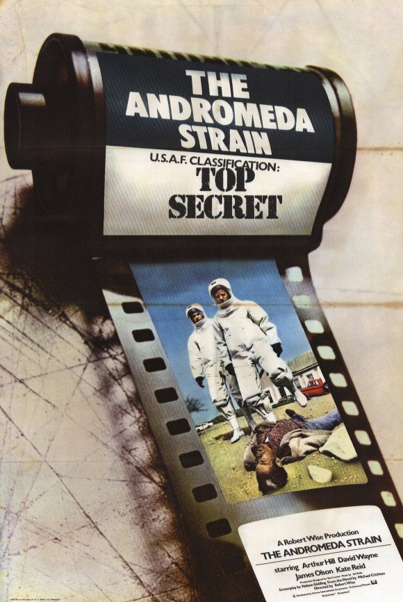 The Andromeda Strain Movie Poster Print showcasing science fiction art.