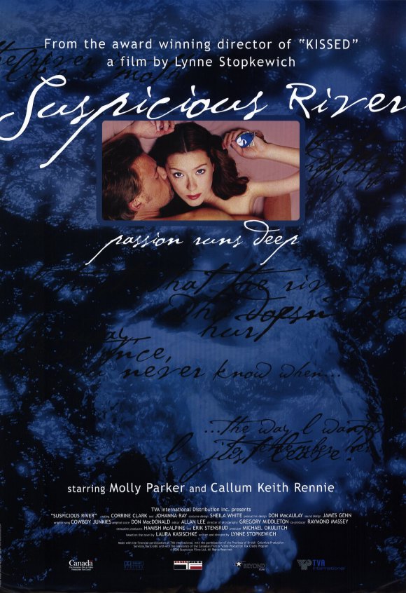 Suspicious River Movie Poster Print showcasing dramatic imagery.