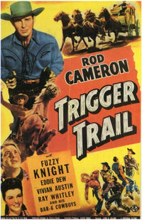 Trigger Trail Movie Poster Print showcasing classic western cinema.