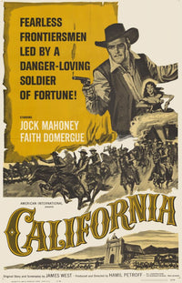 California Movie Poster Print showcasing vibrant cinematic art.