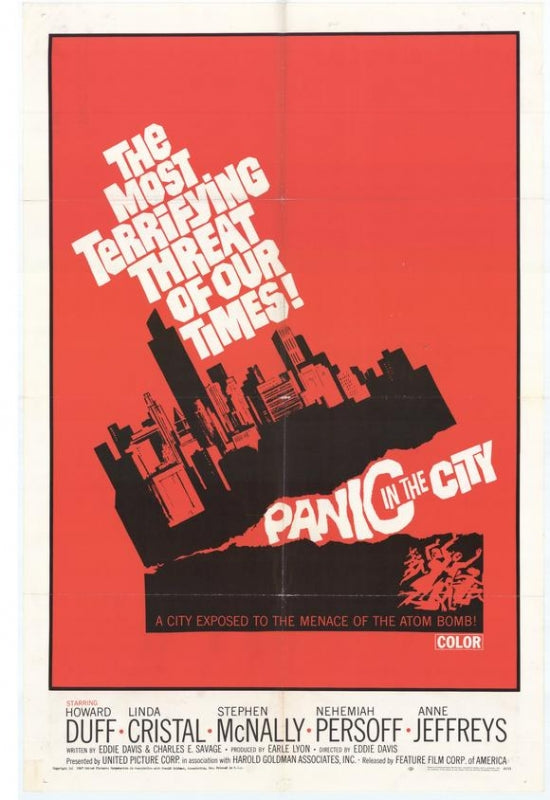 Panic In The City Movie Poster Print showcasing urban chaos and drama.
