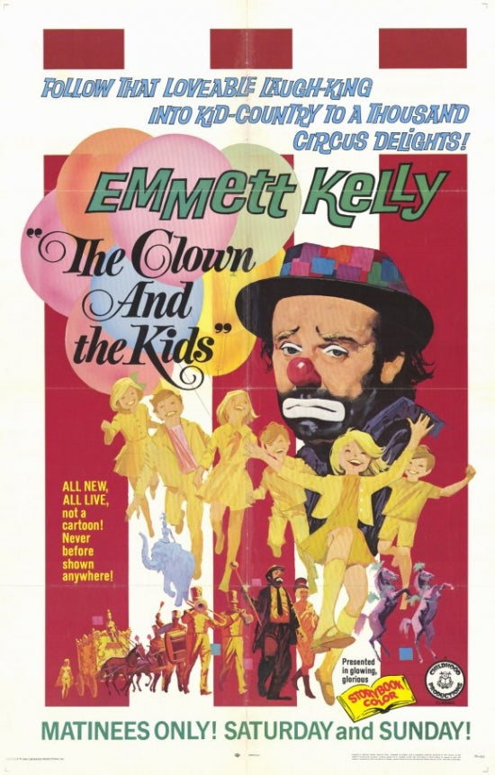 Clown and the Kids Movie Poster Print