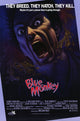 Blue Monkey Movie Poster Print featuring vibrant colors and fun design.