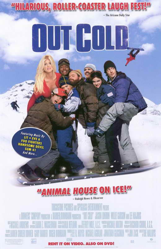 Out Cold Movie Poster Print featuring winter sports theme