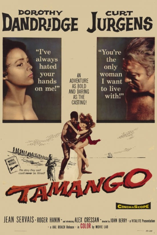 Tamango Movie Poster Print showcasing classic cinematic art.
