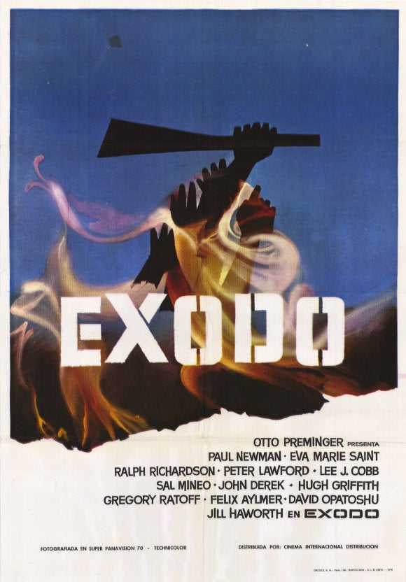 Exodus Movie Poster Print showcasing dramatic visuals for home decor.