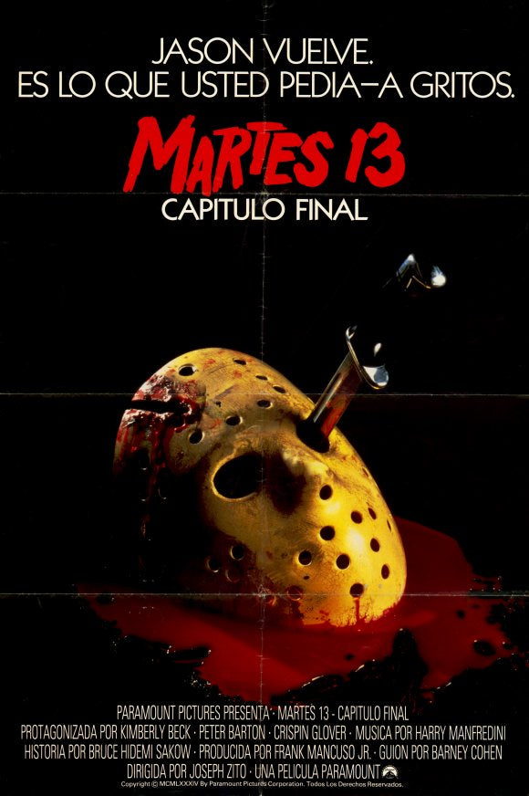 Friday the 13th Part 4: The Final Chapter Movie Poster Print