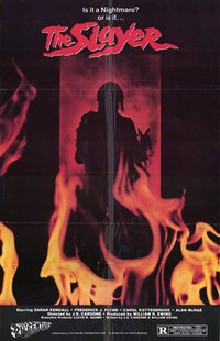 The Slayer Movie Poster Print featuring horror film artwork.