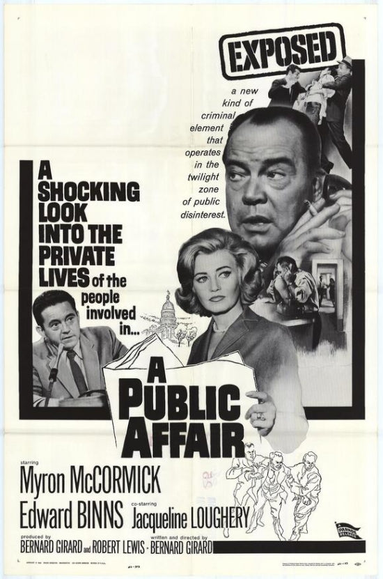 A Public Affair Movie Poster Print showcasing vibrant design.