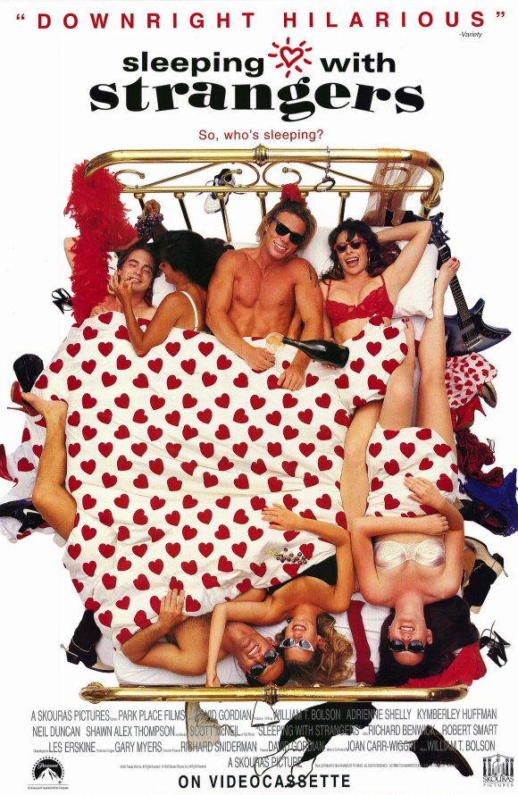 Sleeping With Strangers Movie Poster Print featuring dramatic visuals.