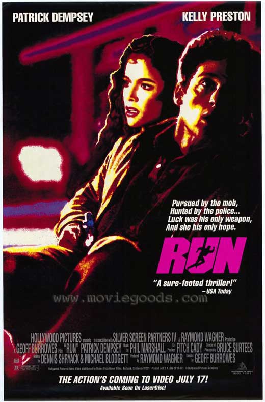 Run Movie Poster Print showcasing captivating visuals.