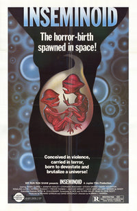 Inseminoid Movie Poster Print showcasing eerie sci-fi artwork.