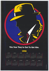 Dick Tracy Movie Poster Print featuring the iconic detective in vibrant colors.