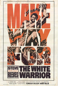 The White Warrior Movie Poster Print featuring cinematic art