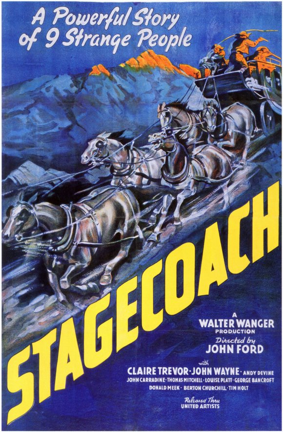 Stagecoach Movie Poster Print - Classic Western Film Art