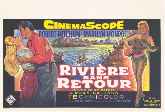 River of No Return Movie Poster Print showcasing classic film imagery.