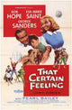 That Certain Feeling Movie Poster Print showcasing classic cinema art.