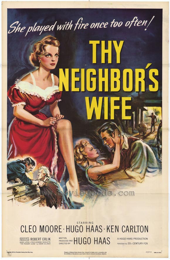 Thy Neighbor's Wife Movie Poster Print showcasing cinematic art.