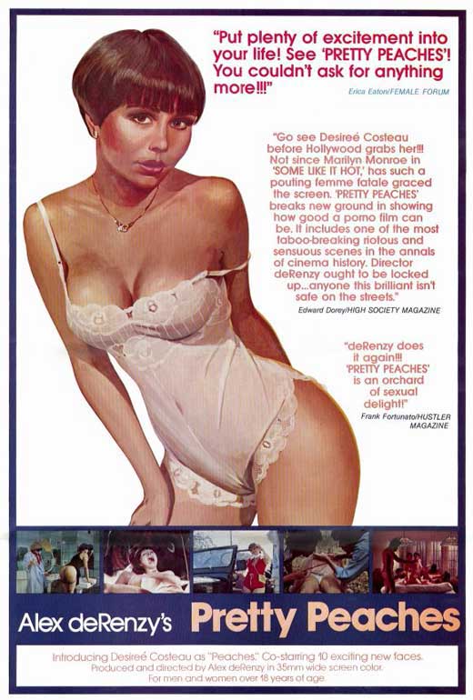 Pretty Peaches Movie Poster Print showcasing vibrant colors and playful design.