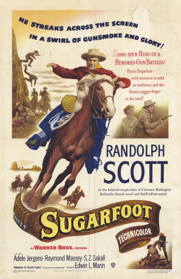 Sugarfoot Movie Poster Print showcasing vibrant colors and design