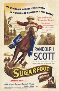 Sugarfoot Movie Poster Print showcasing vibrant colors and design