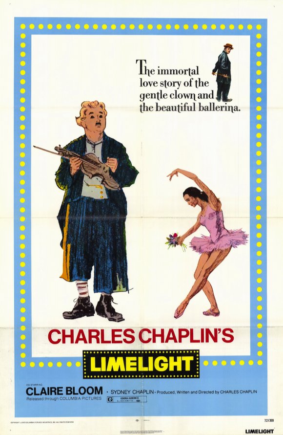 Limelight Movie Poster Print showcasing classic cinema art.