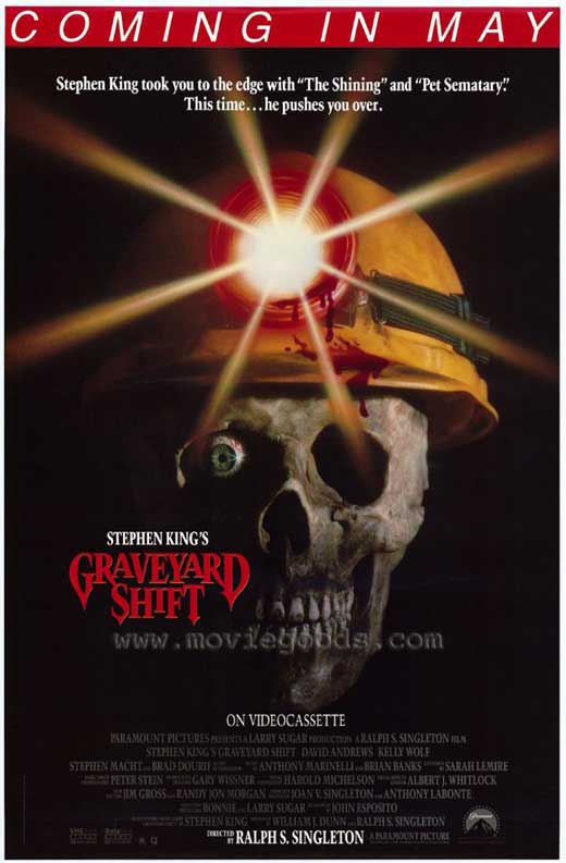 Graveyard Shift Movie Poster Print featuring chilling horror imagery.