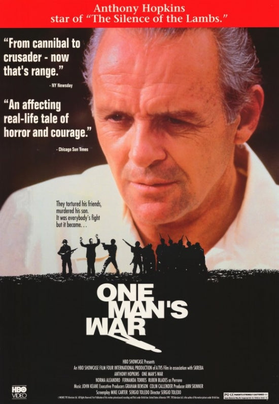 One Man's War Movie Poster Print showcasing dramatic artwork.